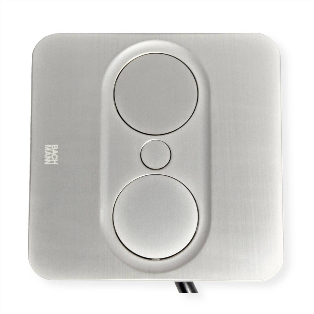 BACHMANN TWIST 2 2xUTE 2,0m AEH Edelstahl-Optik eckig