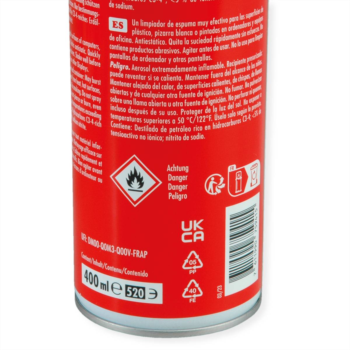 Roline Antistatischer Schaumreiniger, 400ml