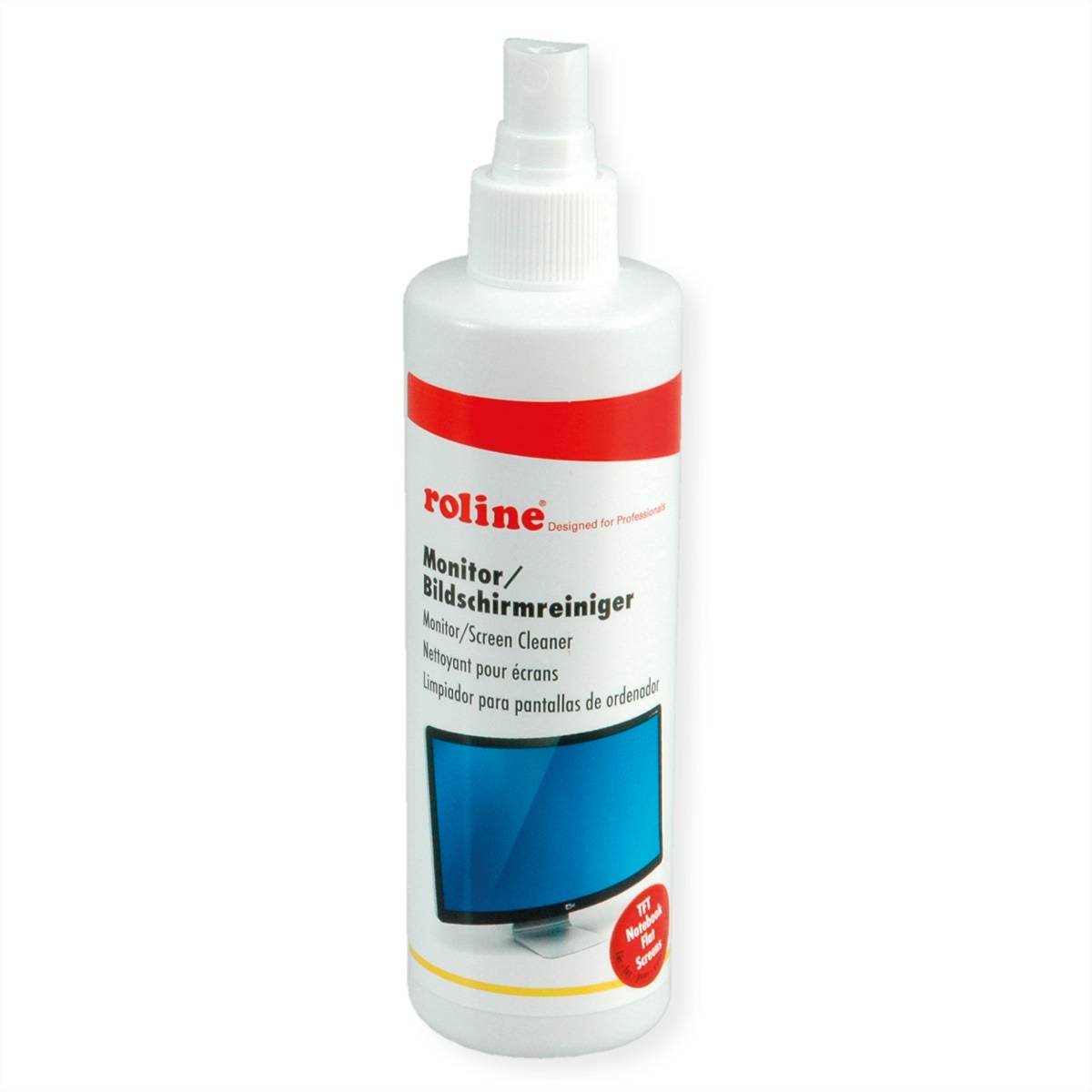 Roline Bildschirmreiniger TFT inklusive Mikrofasertuch, 250ml