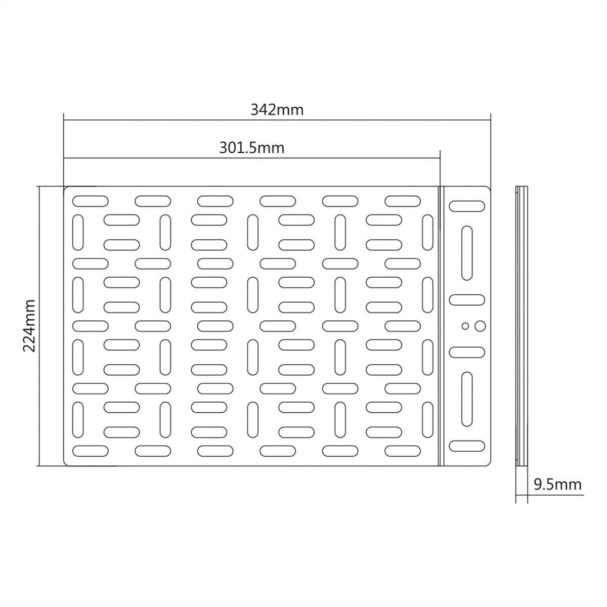Roline Media-Player Halterung, gross (340 x 224 mm), bis 5kg