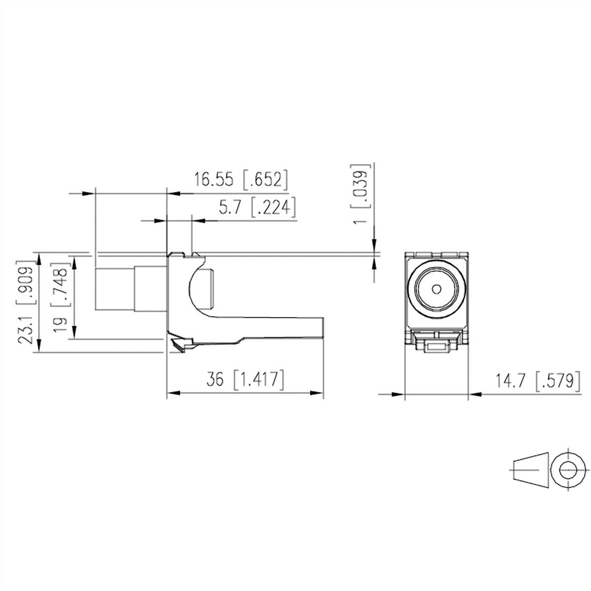 Metz Connect KOAX modul F/IEC-Stecker
