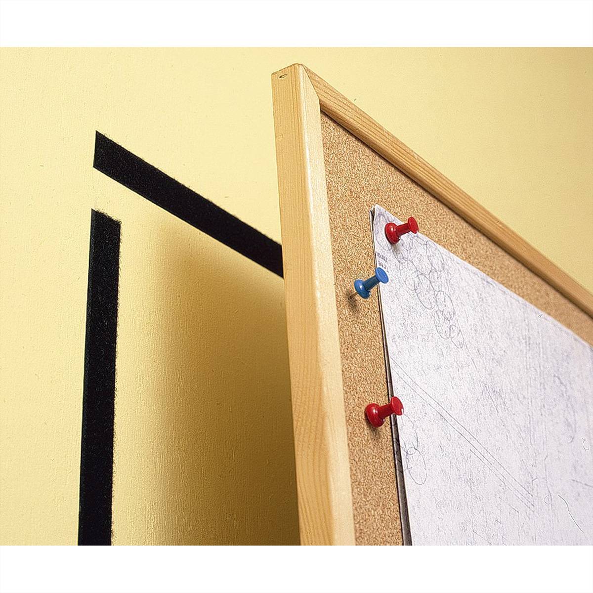 VELCRO® Klettband Selbstklebend, Haken & Flausch 20mm x 2.5m Schwarz