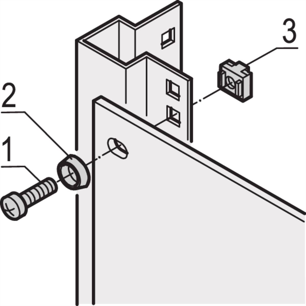SCHROFF Käfigmutter M6 - KAEFIGMUTTERN M6/2,5 100STK