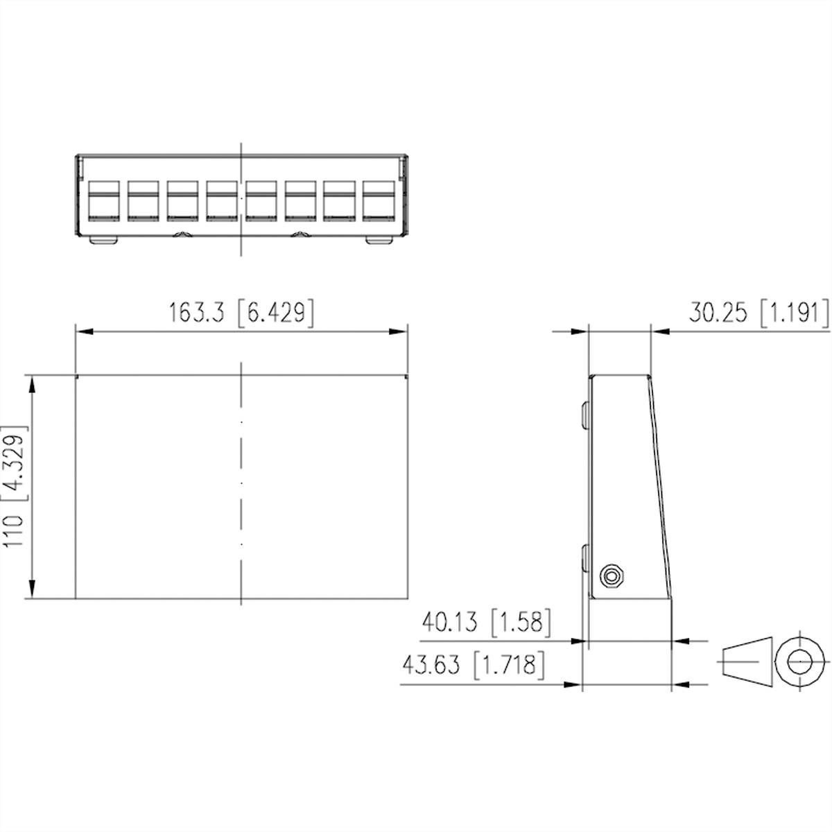 Metz Connect Keystone AP-Gehäuse 8 Port reinweiß RAL9010