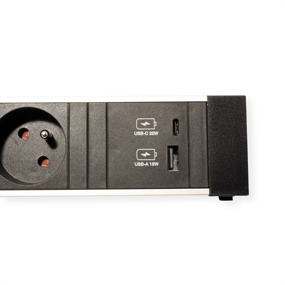 BACHMANN POWER FRAME M 3xUTE 1xUSB A&C 22W 0,2m GST18