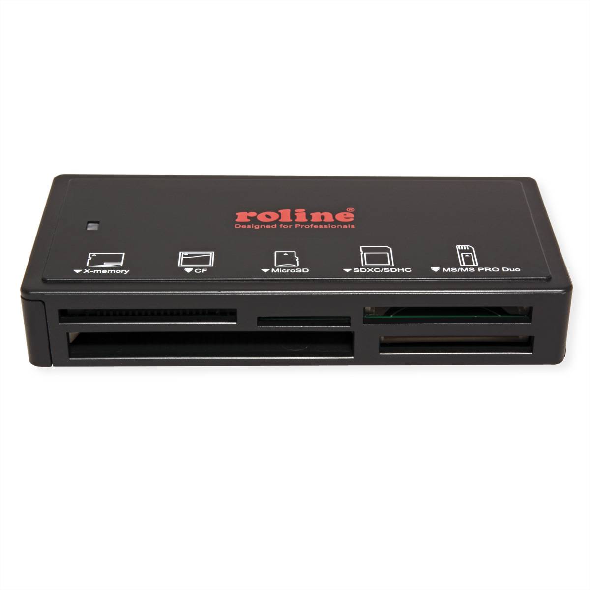 Roline USB 3.2 Gen 1 Multi Card Reader, schwarz
