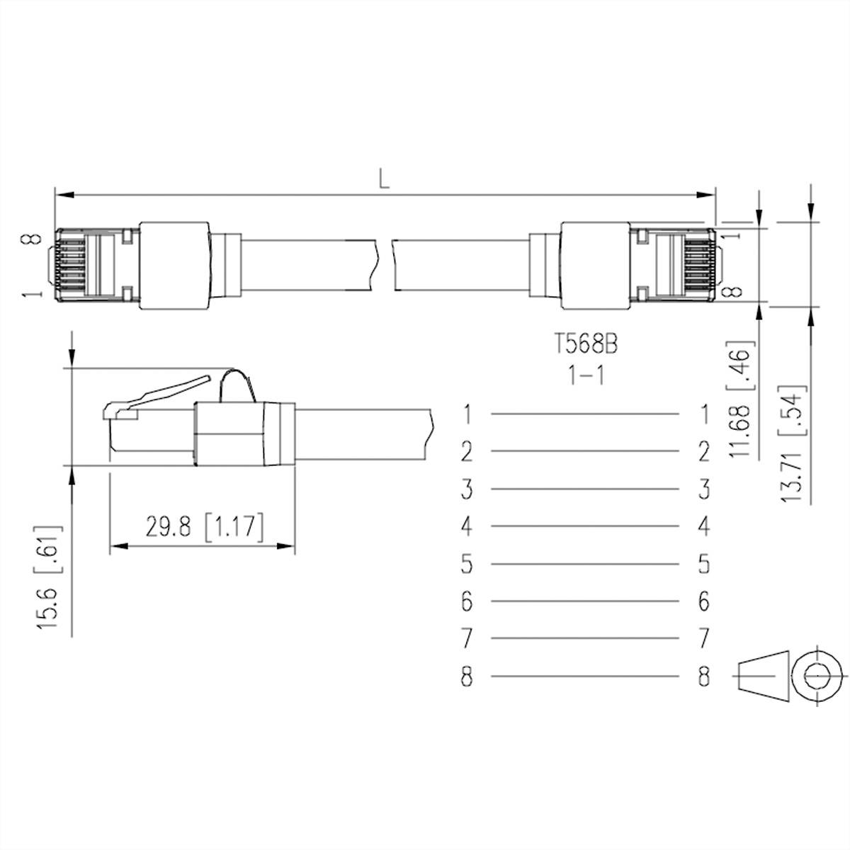 Metz Connect Patchkabel 6kV Flex500 Outdoor, schwarz, 20m