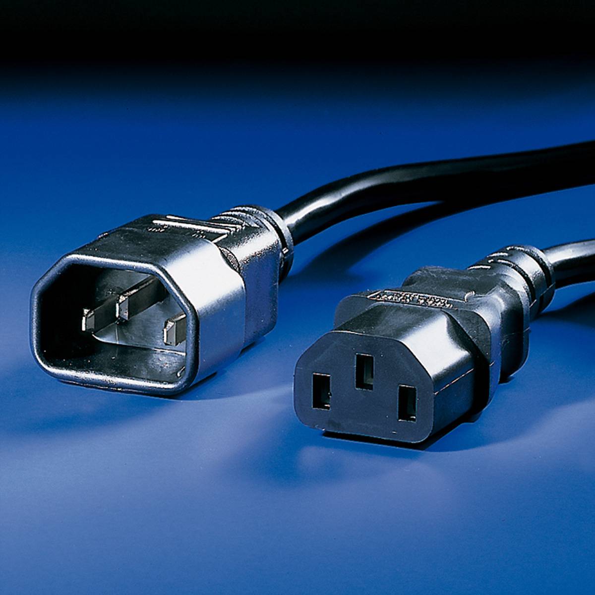 Bachmann Kaltgeräte-Kabel 2,5m schwarz IEC320 C13-C14, H05VV-F 3G1,0mm, 2,5m