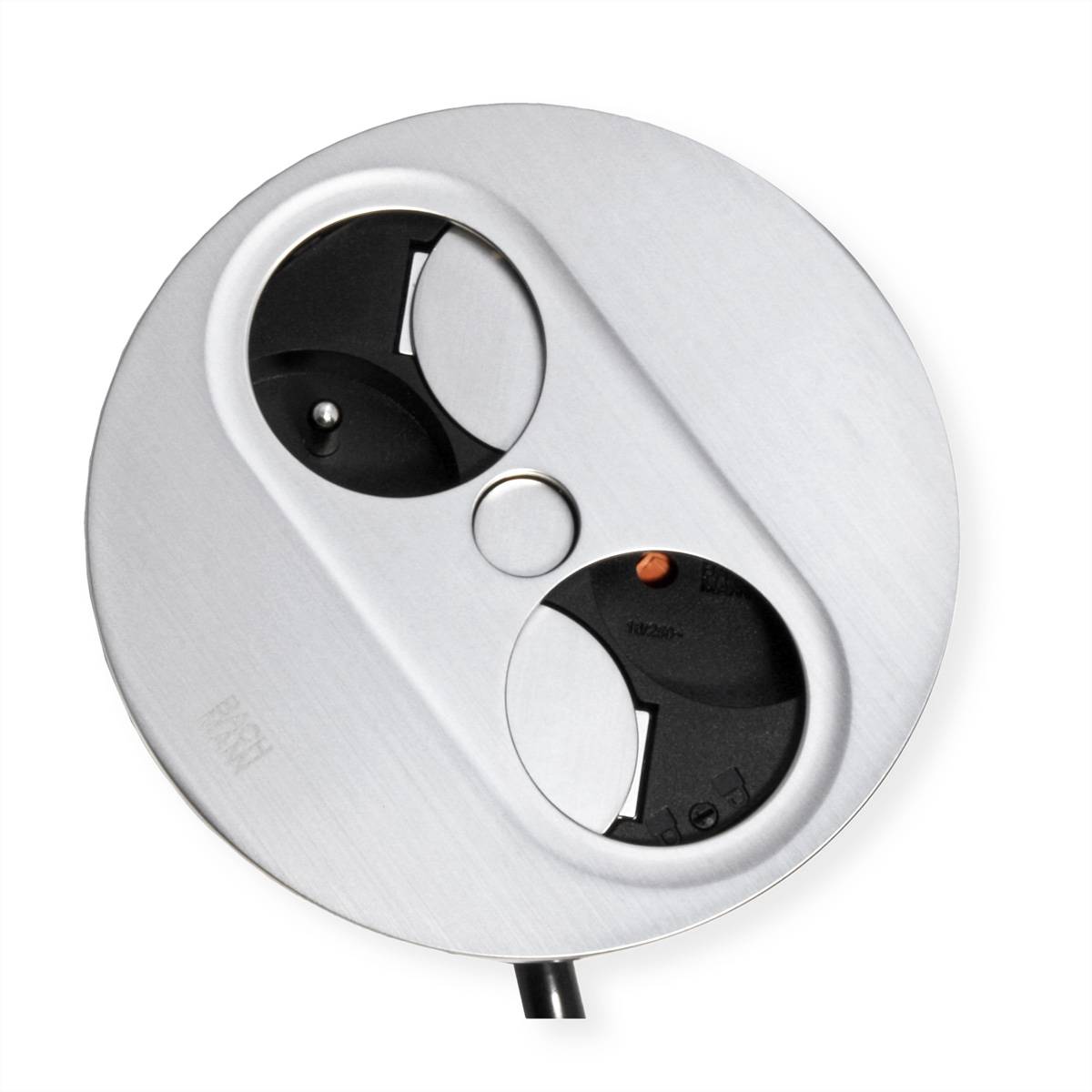 BACHMANN TWIST 2 2xUTE 2,0m AEH Edelstahl-Optik rund