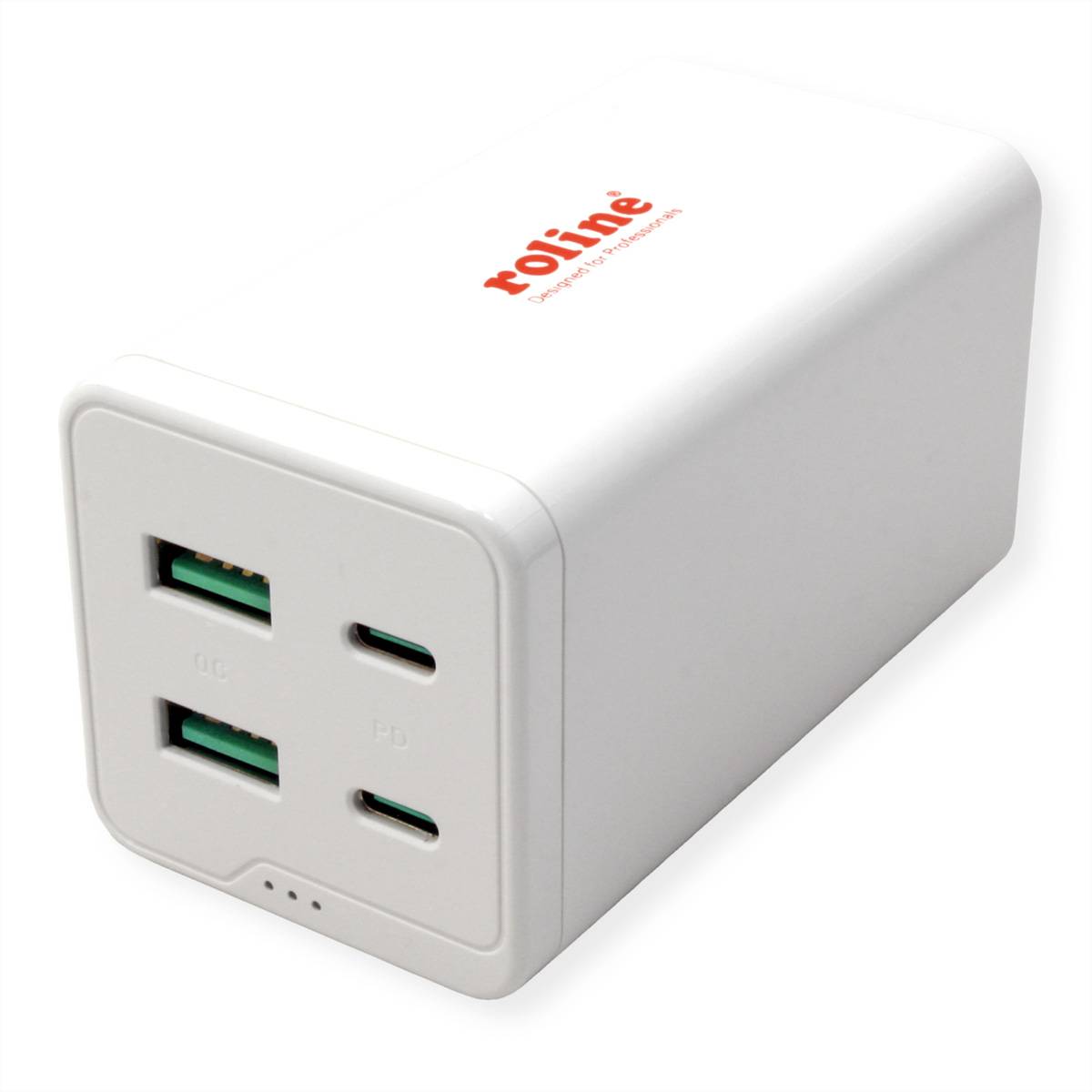 Roline USB Charger, 4 Port (2x USB-C, 2x USB-A QC3.0), max. 120W