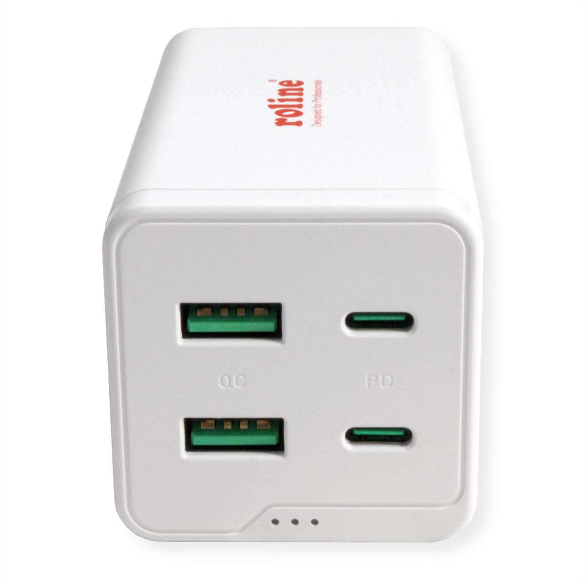 Roline USB Charger, 4 Port (2x USB-C, 2x USB-A QC3.0), max. 120W