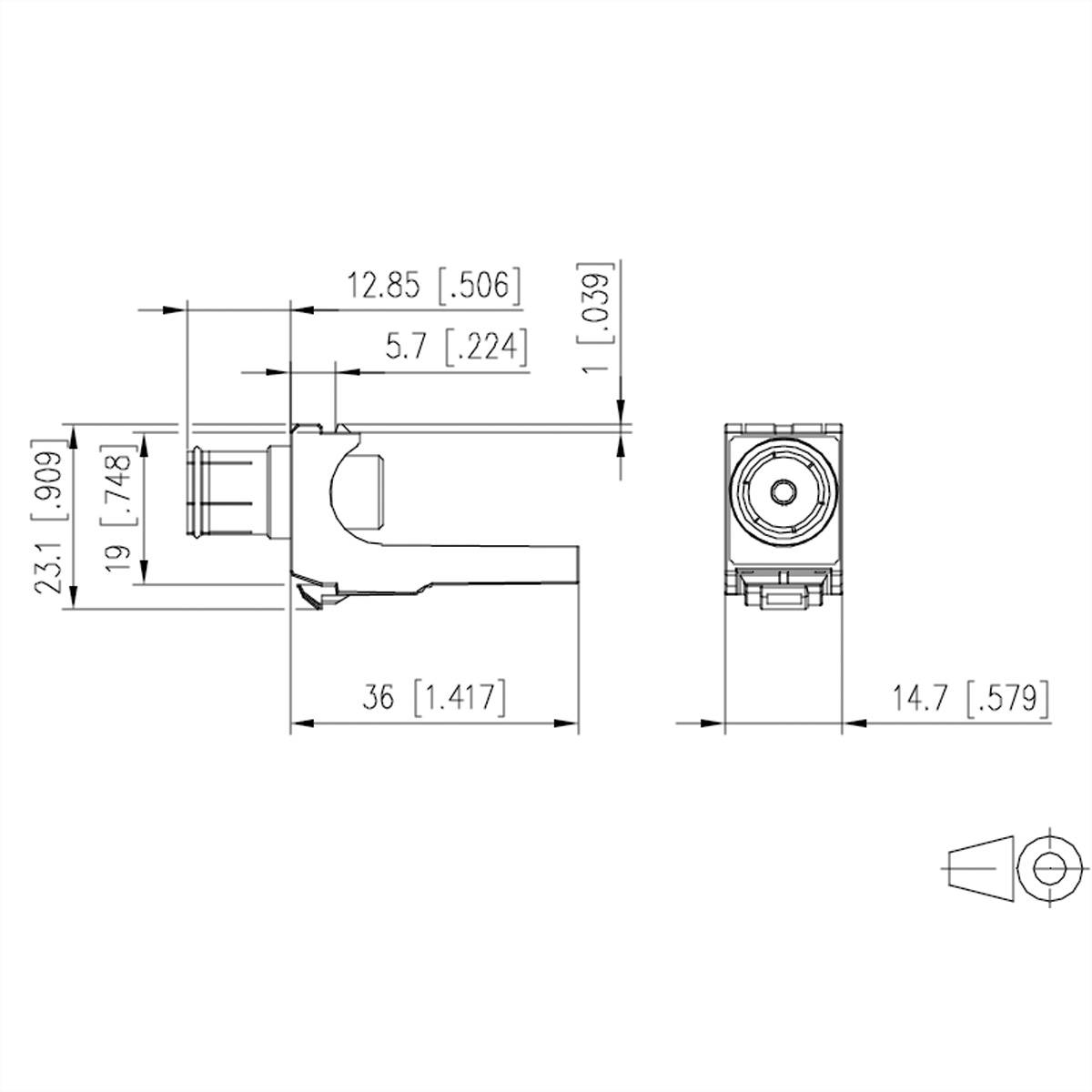 Metz Connect KOAX modul F/IEC-Buchse