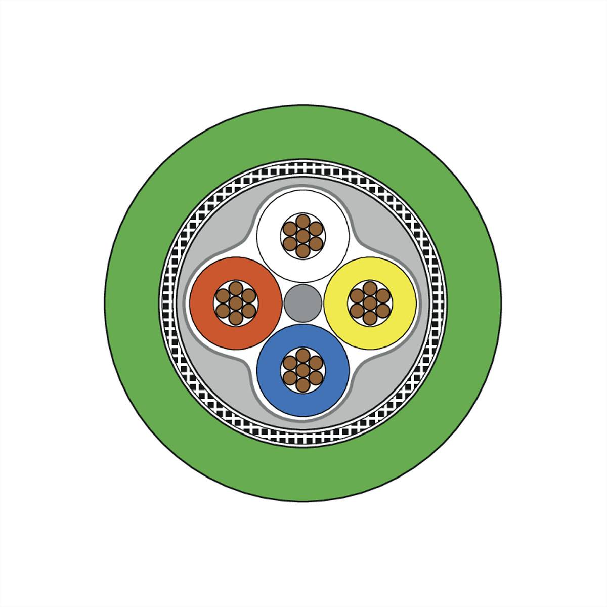 Metz Connect Verbindungsleitung M12 ST-RJ45 ST, 4-polig D-kodiert RJ45, 1m