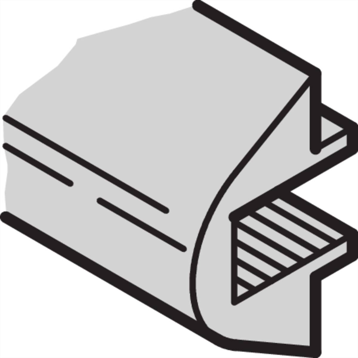 SCHROFF Designelemente - DESIGNEL.TYP 1 42TE RAL5007