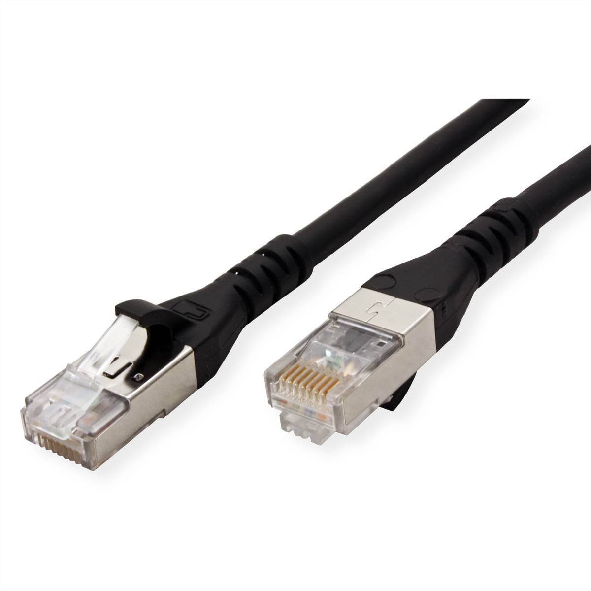 Metz Connect Patchkabel Cat.6A AWG 26, LSOH, schwarz, 50m