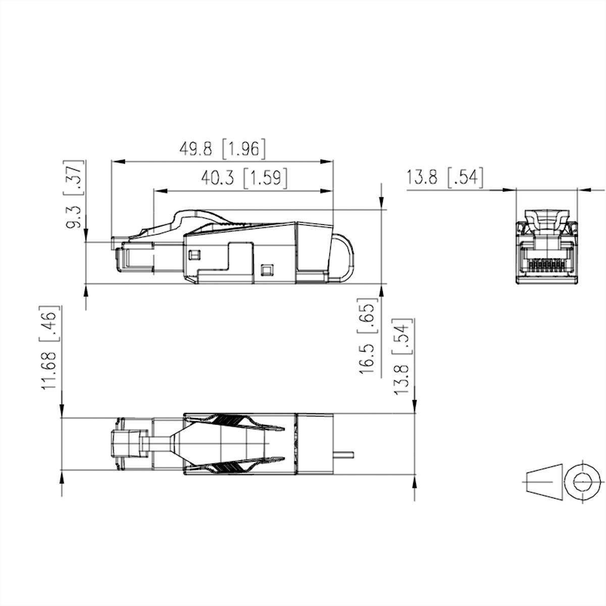 Metz Connect 40G RJ45 field plug pro Cat.8.1