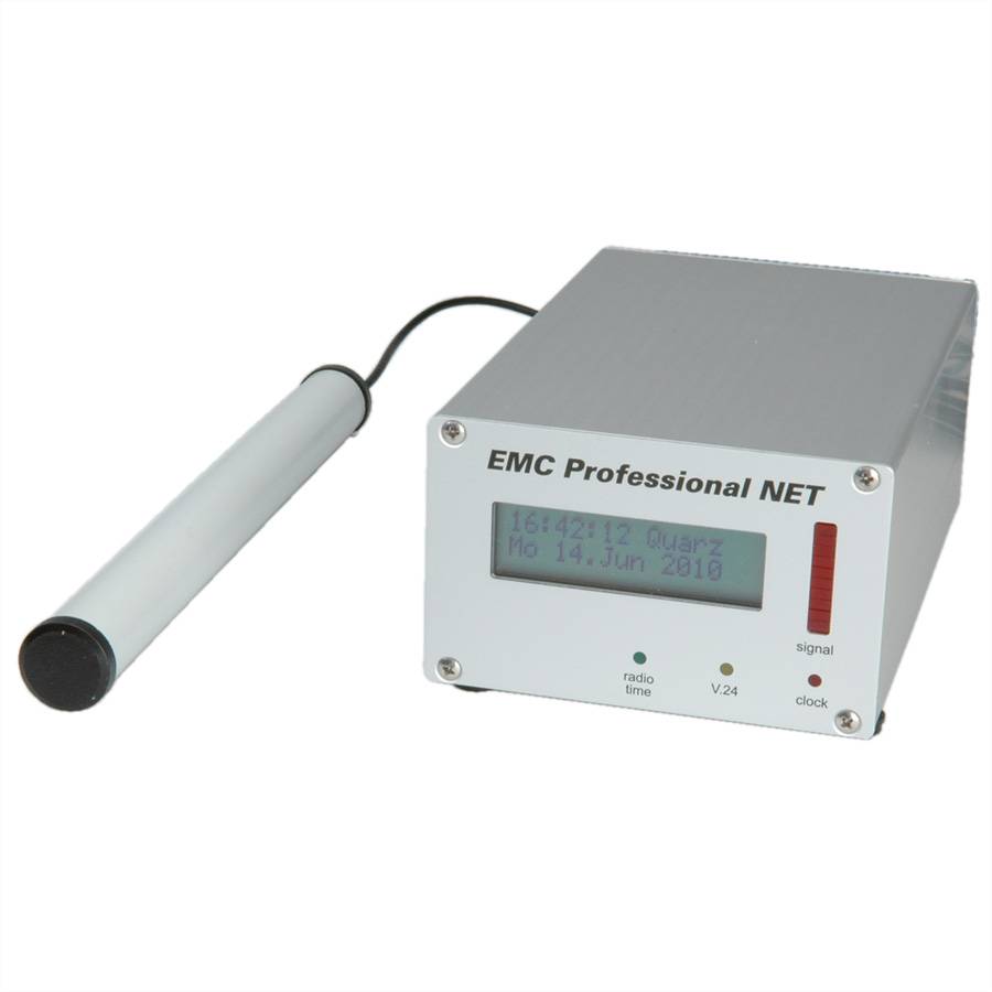 GUDE 3001 EMC Professional Zeitserver Mini-Tower, integrierte Funkuhr, ext. Antenne BNC, 5m