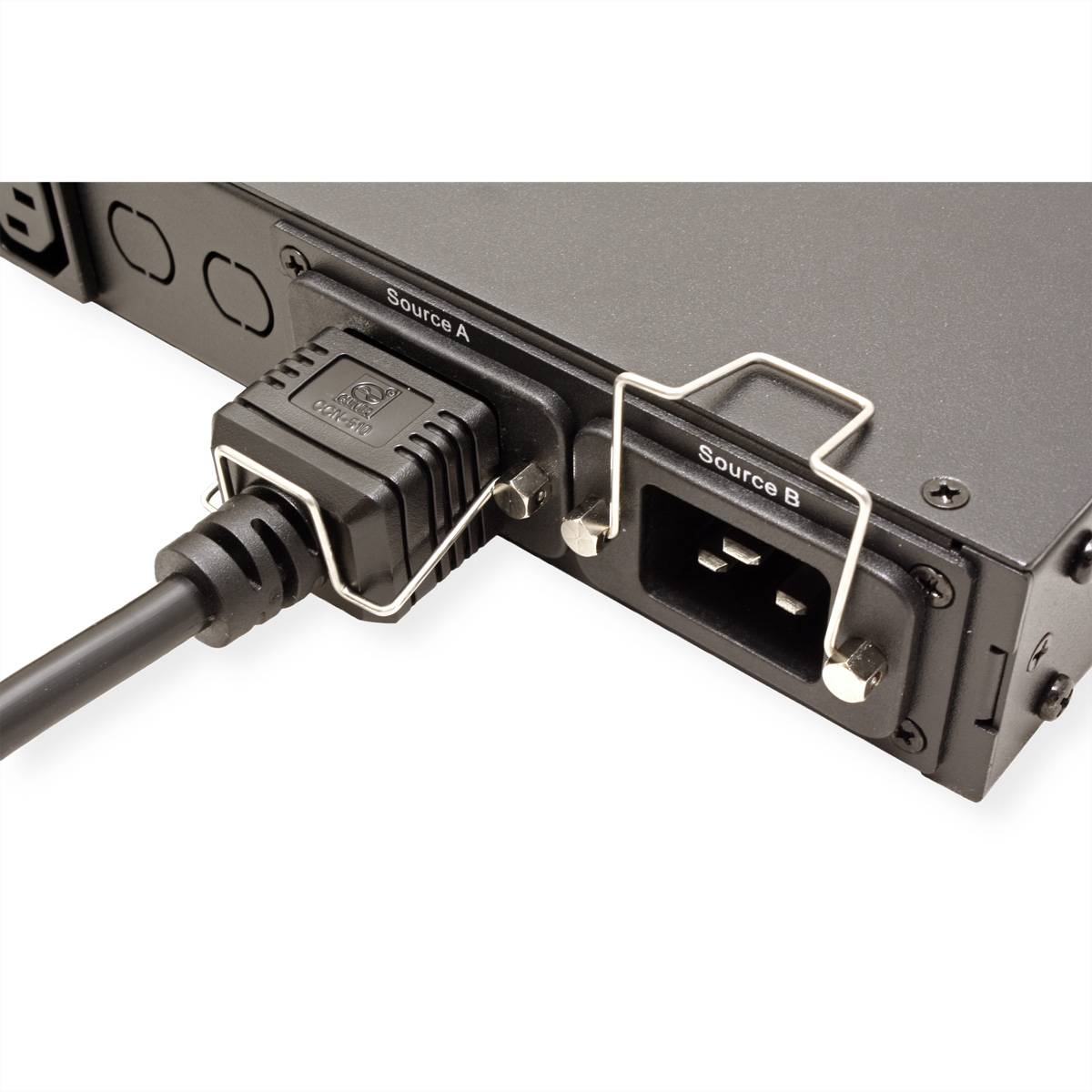 ROLINE 19-Zoll-Automatik-Transferschalter, 2x C20 / 6x C13 + 2x C19, 16A