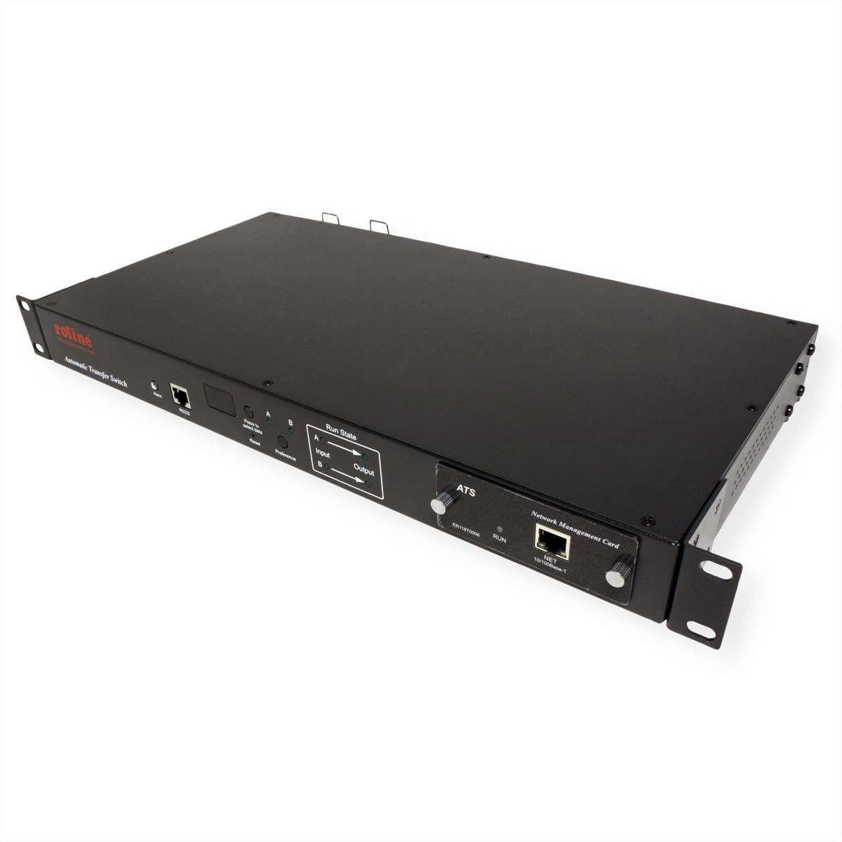 ROLINE 19-Zoll-Automatik-Transferschalter, 2x C20 / 6x C13 + 2x C19, 16A