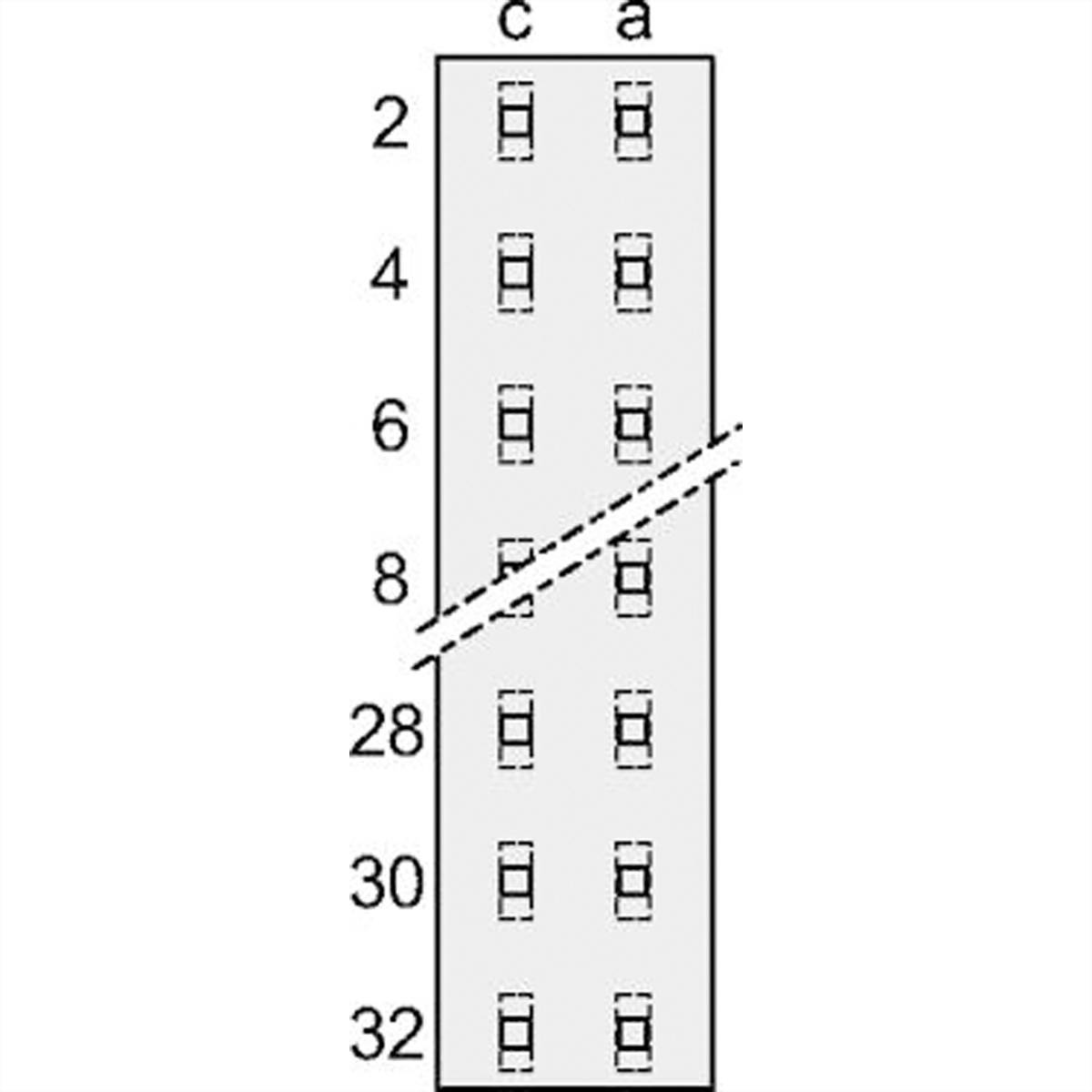 SCHROFF Federleiste - FEDERLEISTE D32, LOETOESE