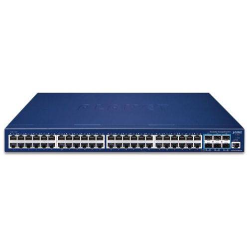 PLANET SGS-6310-48T6X Netzwerk-Switch Managed L3 Gigabit Ethernet (10/100/1000) 1U Blau