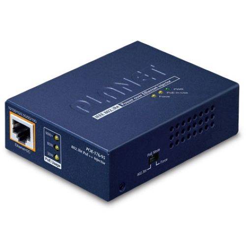 Planet Single-Port PoE++ Injector 95W PoE-176-95 - Switch - 10 Gbps
