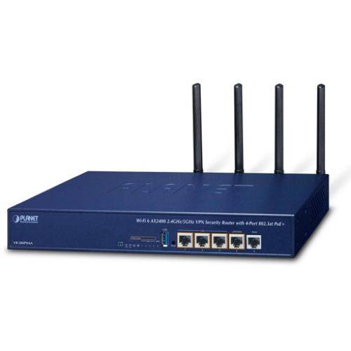 Planet Wi-Fi 6 AX 2.4/5GHz VPN Security Router - Router - 2,4 Gbps