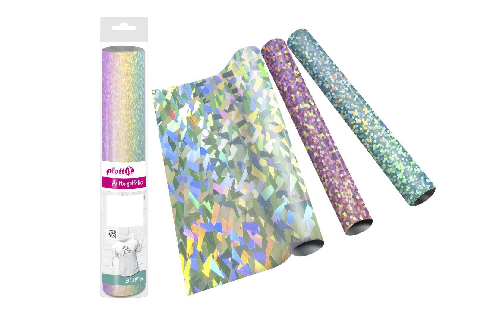 Plottix EffektFlex Aufbügelfolie diamant Effekt-Folie 32.0 x 50.0 cm 1 Rolle
