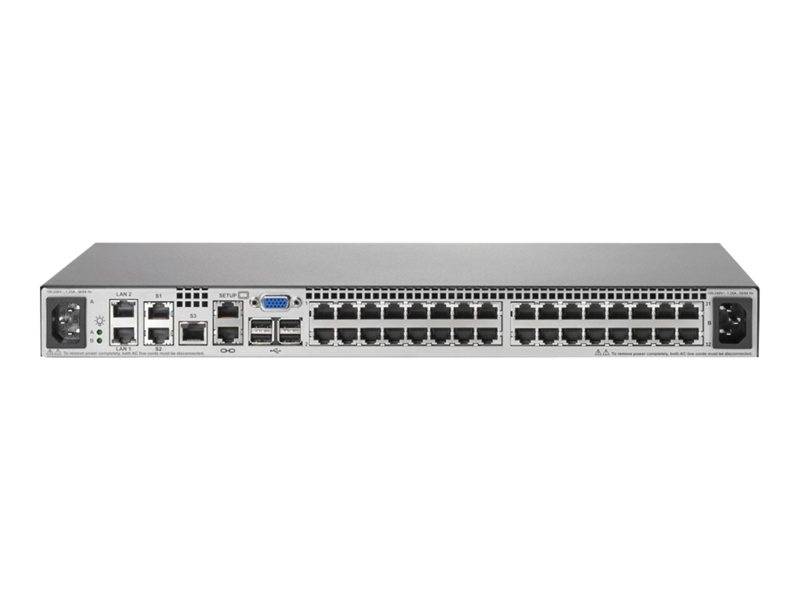 Hewlett & Packard Enterprise AF622A HPE KVM Switch IP Console G2 Virtual Media and CAC 4x1Ex32