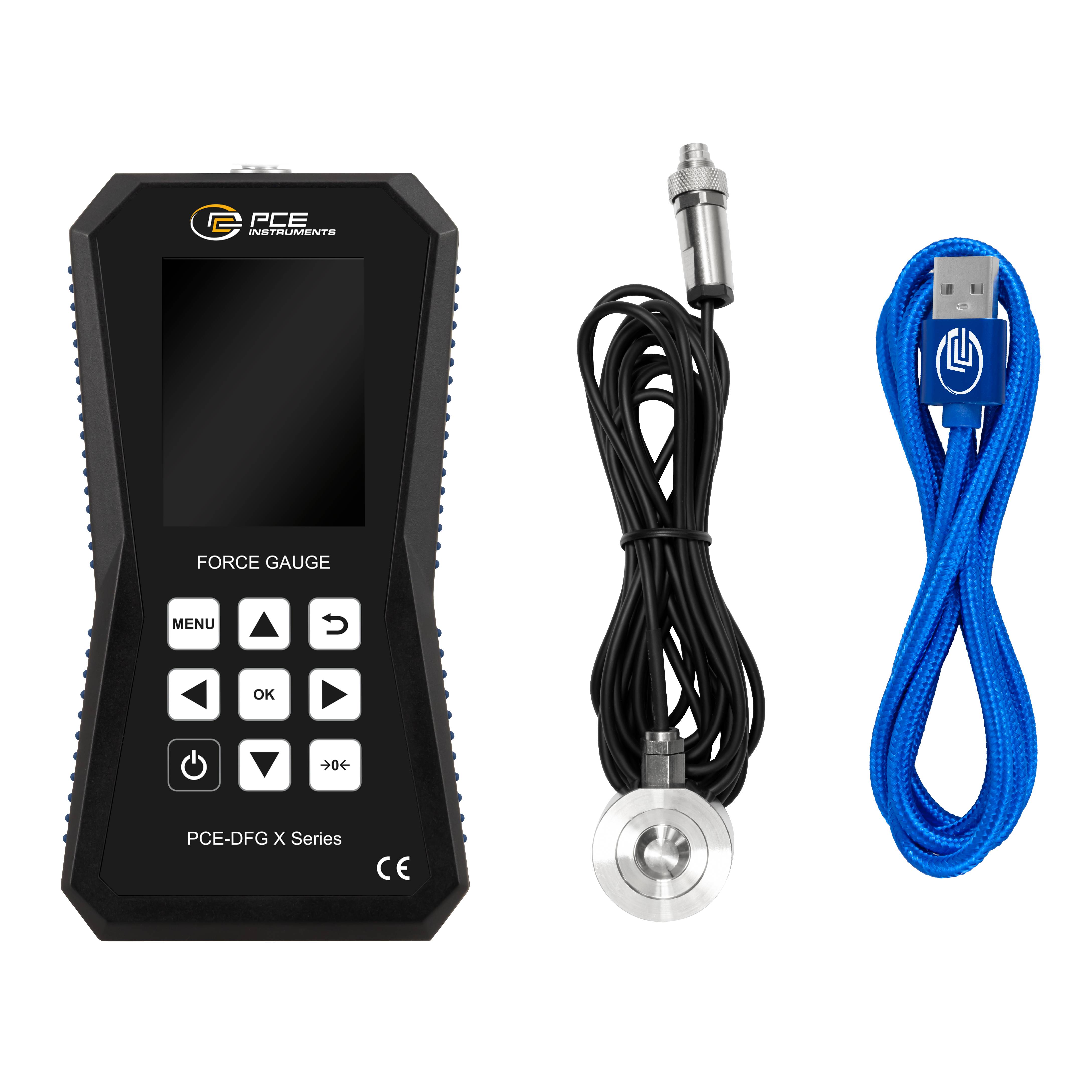PCE Instruments Kraftmesser PCE-DFG 10K XF |10000N |Genauigkeit ±0,05% FS |32GB Speicher für 30 Mio. Messpunkte |USB-C