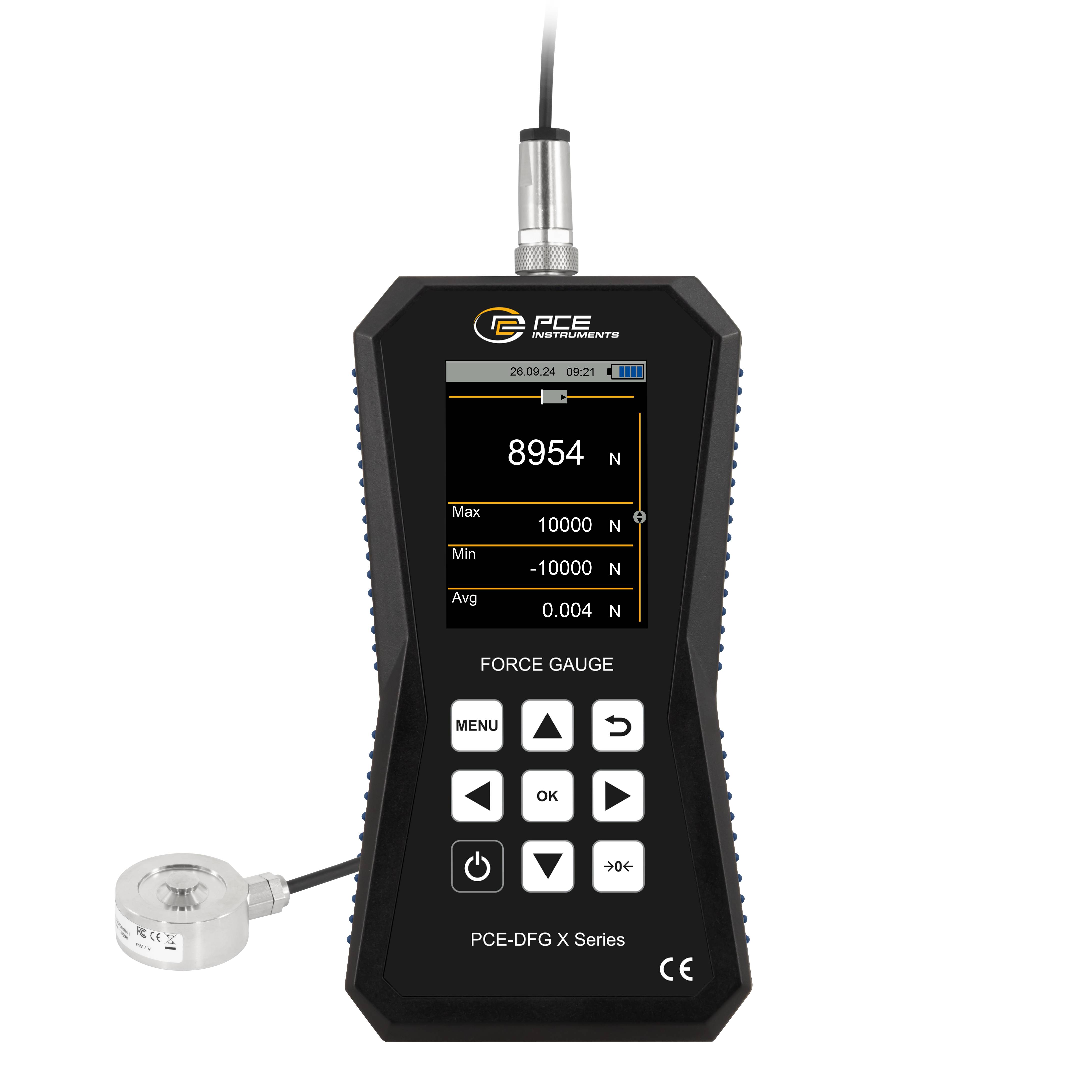 PCE Instruments PCE-DFG 10K XF Kraftmessgerät 0 - 10000 N Werksstandard (ohne Zertifikat)