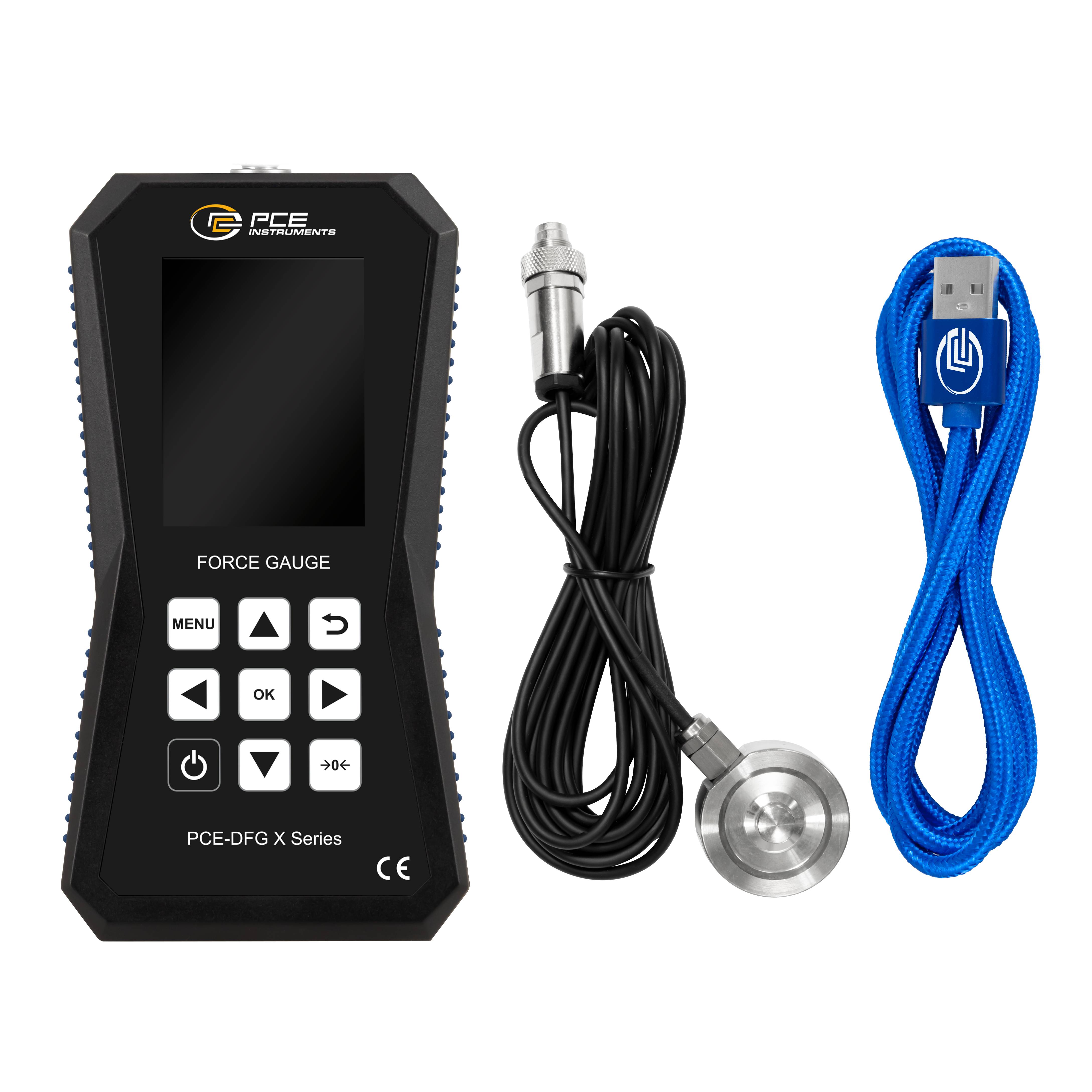 PCE Instruments Kraftmesser PCE-DFG 1K XF |1000N |Genauigkeit ±0,05% FS |32GB Speicher für 30 Mio. Messpunkte |USB-C