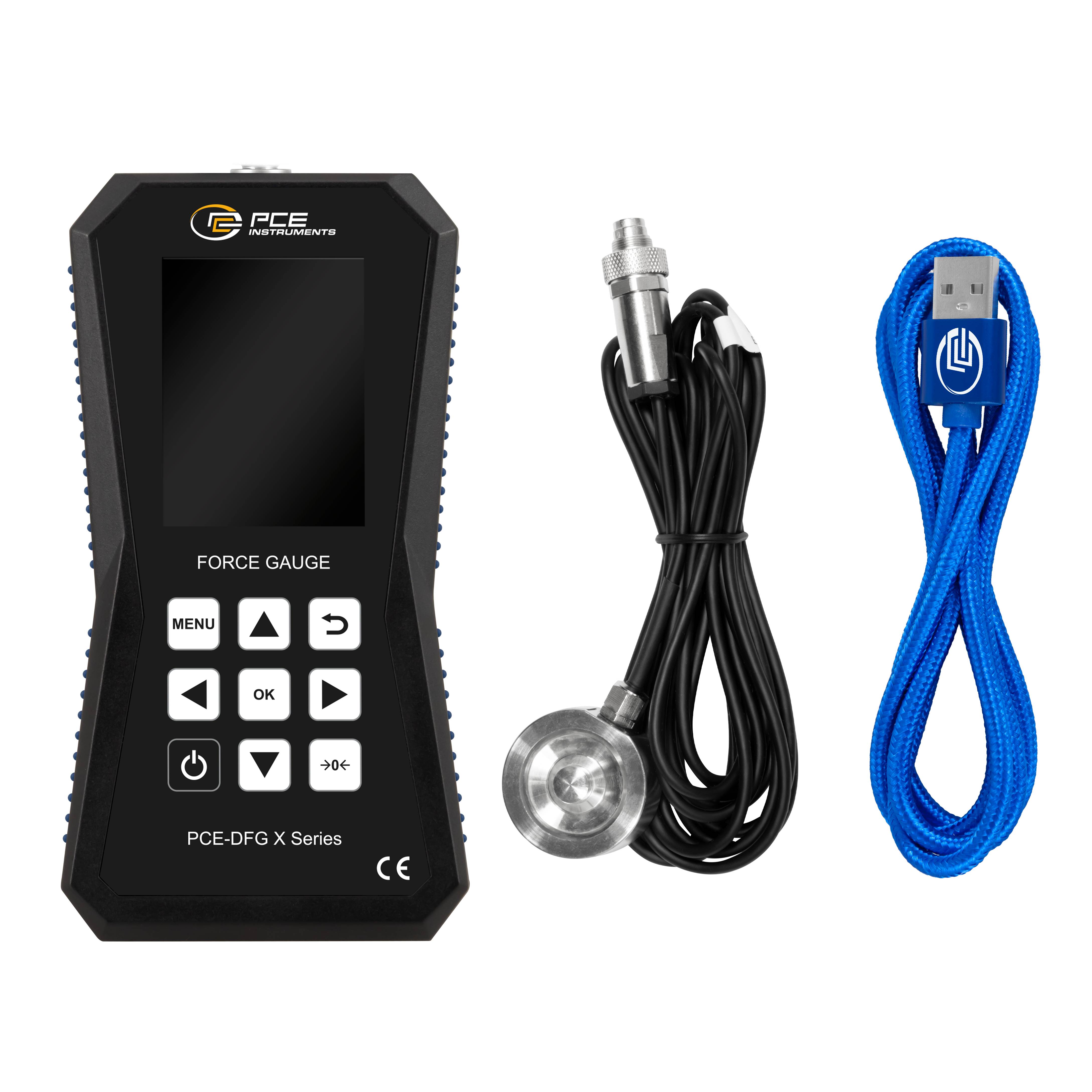 PCE Instruments Kraftmesser PCE-DFG 5K XF |5000N |Genauigkeit ±0,05% FS |32GB Speicher für 30 Mio. Messpunkte |USB-C