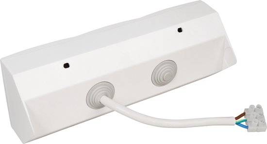 McPower - Steckdosenblock "Flair" 2-fach 230V + 2xUSB weiß