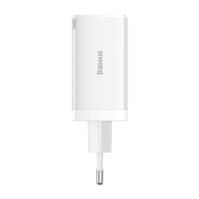 Wandladegerät Baseus GaN5 Pro 2xUSB-C + USB, 65W (weiß)
