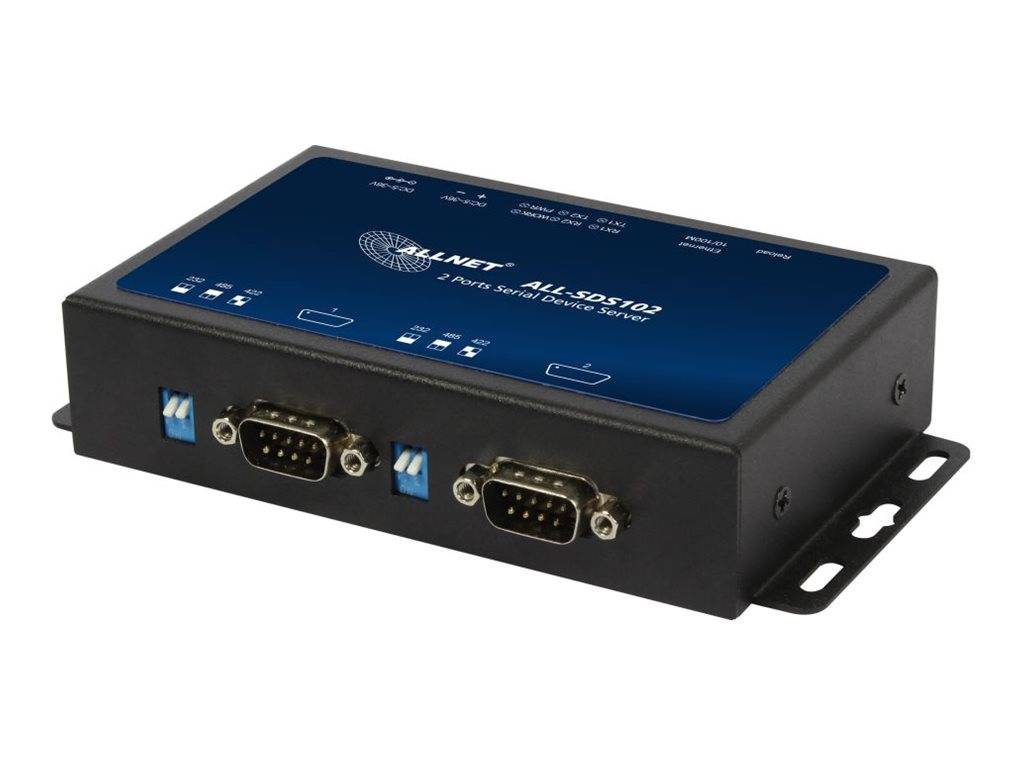 ALLNET ALL-SDS102v2 - Medienkonverter - RS-232, RS-422, RS-485, 100Mb LAN - Serial RS-232, seriell