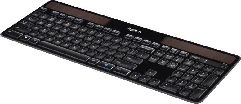 Logitech K750 Wireless Solar Keyboard Funk Tastatur Deutsch, QWERTZ Schwarz Solar