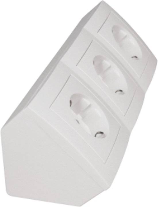 McPower - Steckdosenblock "Flair" 3-fach, 250V/16A, weiß