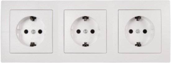 McPower - Steckdosenblock "Flair" 3-fach, 250V/16A, weiß