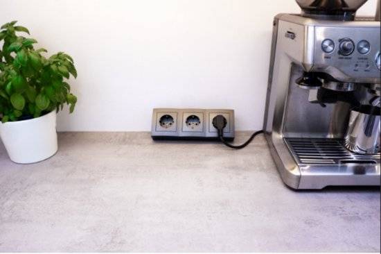 McPower - Steckdosenblock "Flair" 3-fach, 250V/16A anthrazit