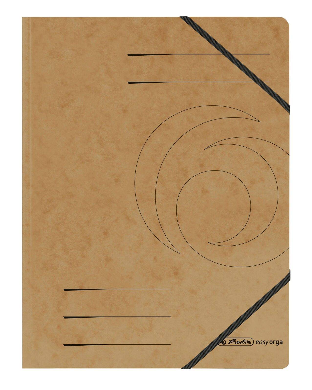herlitz Eckspanner Easy Orga DIN A4 braun 300003065