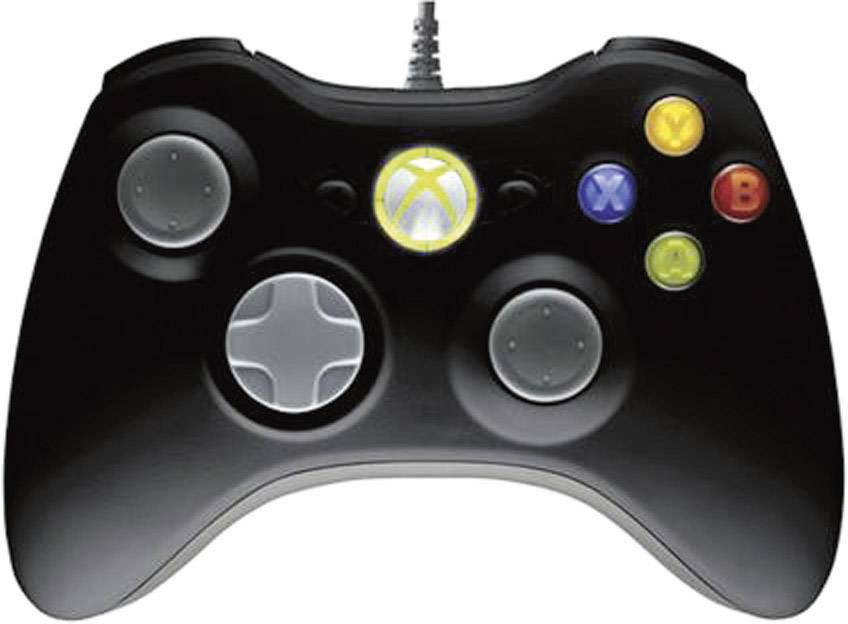 Microsoft Controller Gamepad PC, Xbox 360 Schwarz