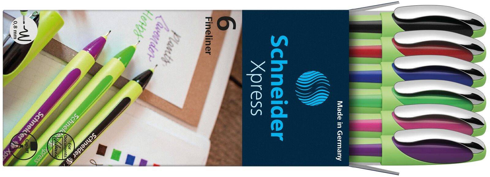 Schneider X-Press Fineliner 0.8 mm Mehrfarbig
