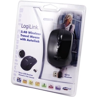 LogiLink Mini Maus Funk Optisch Schwarz 3 Tasten 1600 dpi LogiLink Mini Maus Funk Optisch Schwarz 3 Tasten 1600 dpi