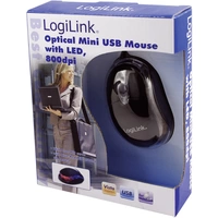 LogiLink Mini Mouse Maus USB Optisch Schwarz 3 Tasten 800 dpi Beleuchtet LogiLink Mini Mouse Maus USB Optisch Schwarz 3 Tasten 800 dpi Beleuchtet