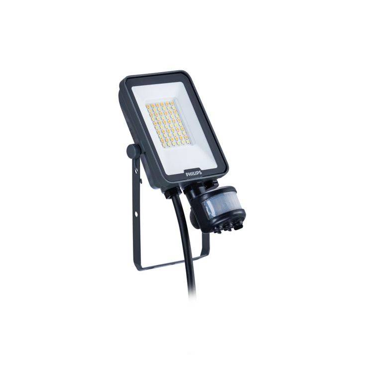 PHIL LED-Strahler Ledinaire IP65 grau 20W 2400lm 3000/4000/6500K symm. Sensor Techn.Licht/Wohnraum