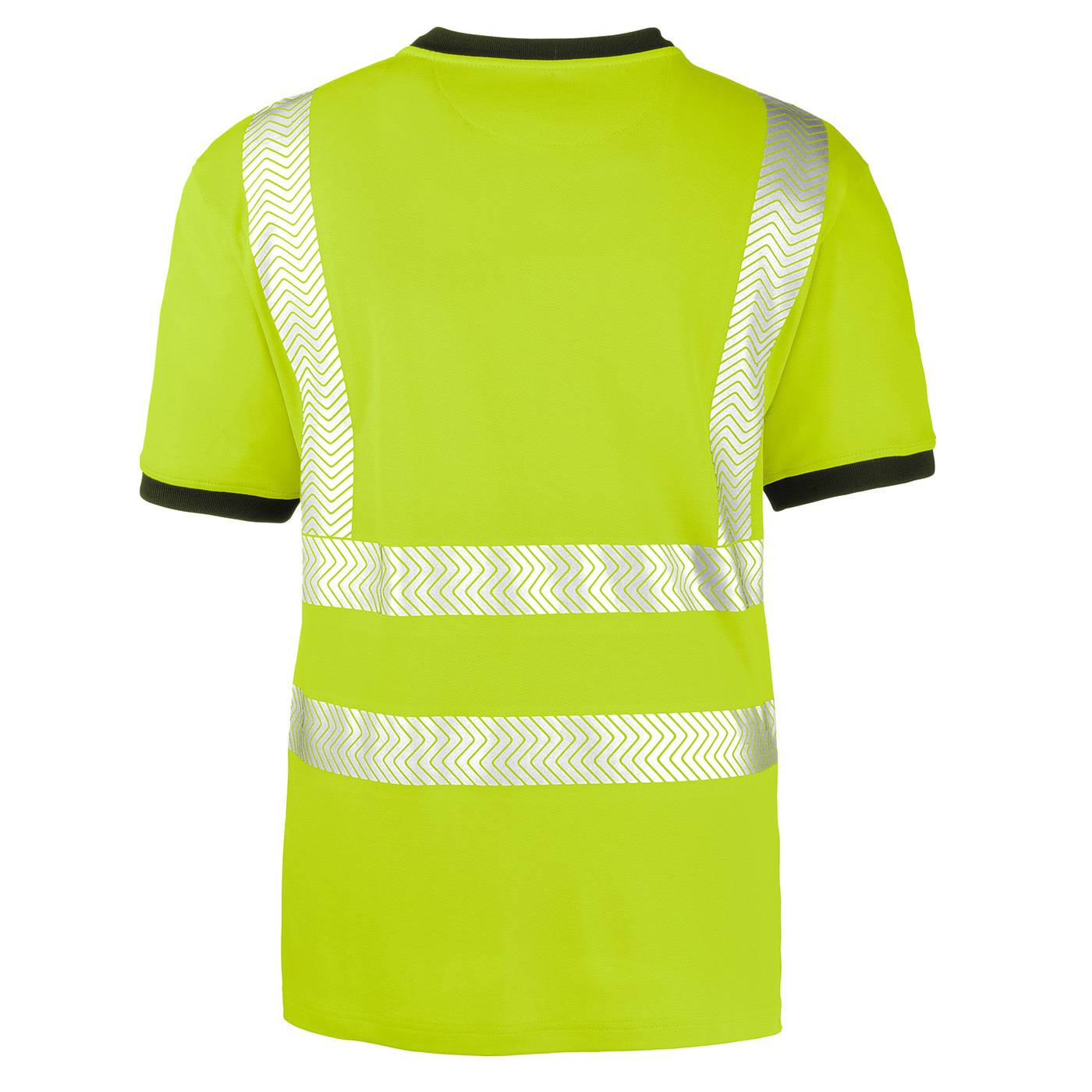 Warnschutz-T-Shirt Miami Größe L leuchtgelb/grau 4PROTECT