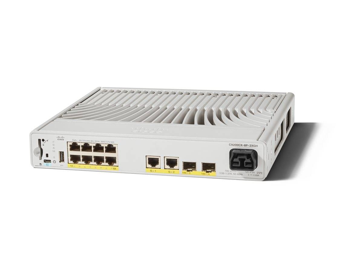 Cisco C9200CX-8P-2XGH-A Switch - 8 Anschlüsse - L3 - managed Netzwerkgerät