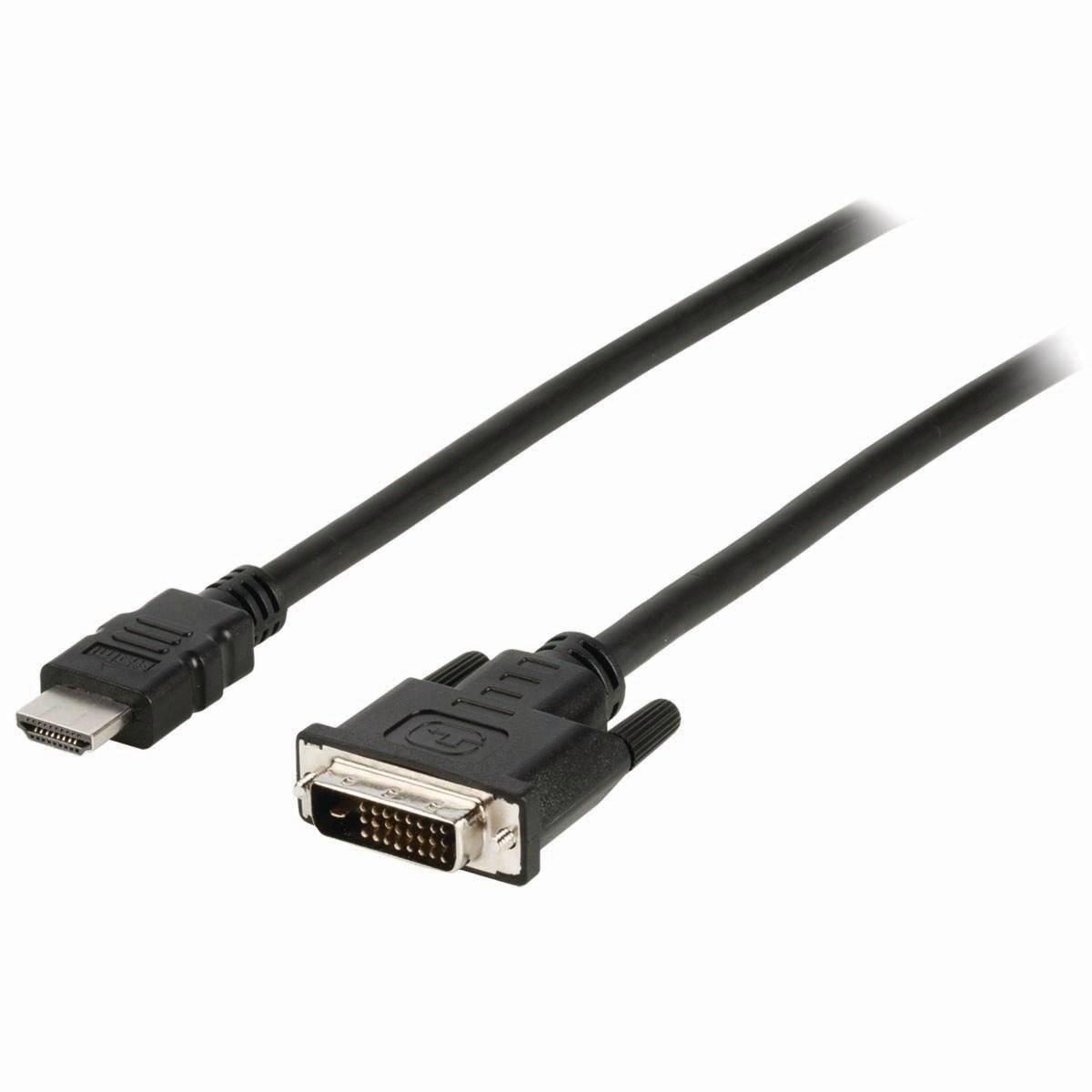 Nedis CCGL34800BK30, 3 m, HDMI Typ A (Standard), DVI-D, Männlich, Männlich, Gerade