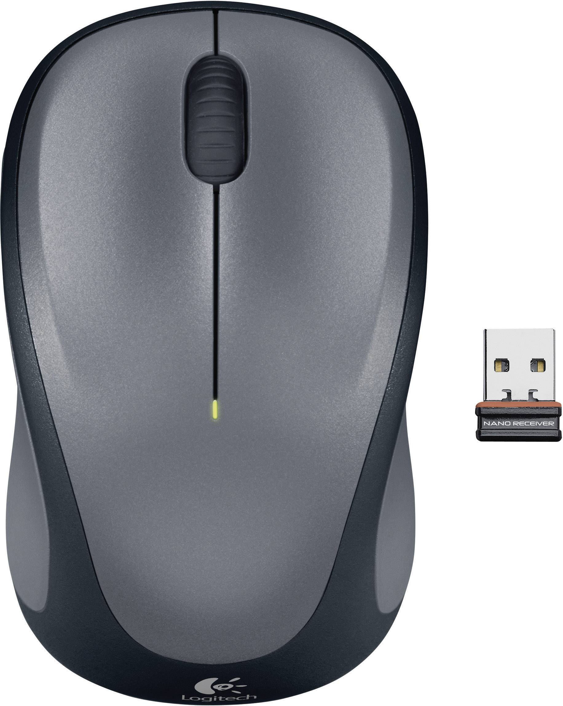 Logitech M235 Wireless Mouse Maus Funk Optisch Grau 3 Tasten